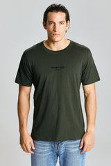 INTRO TEE FITTED MEN ARMY GREEN