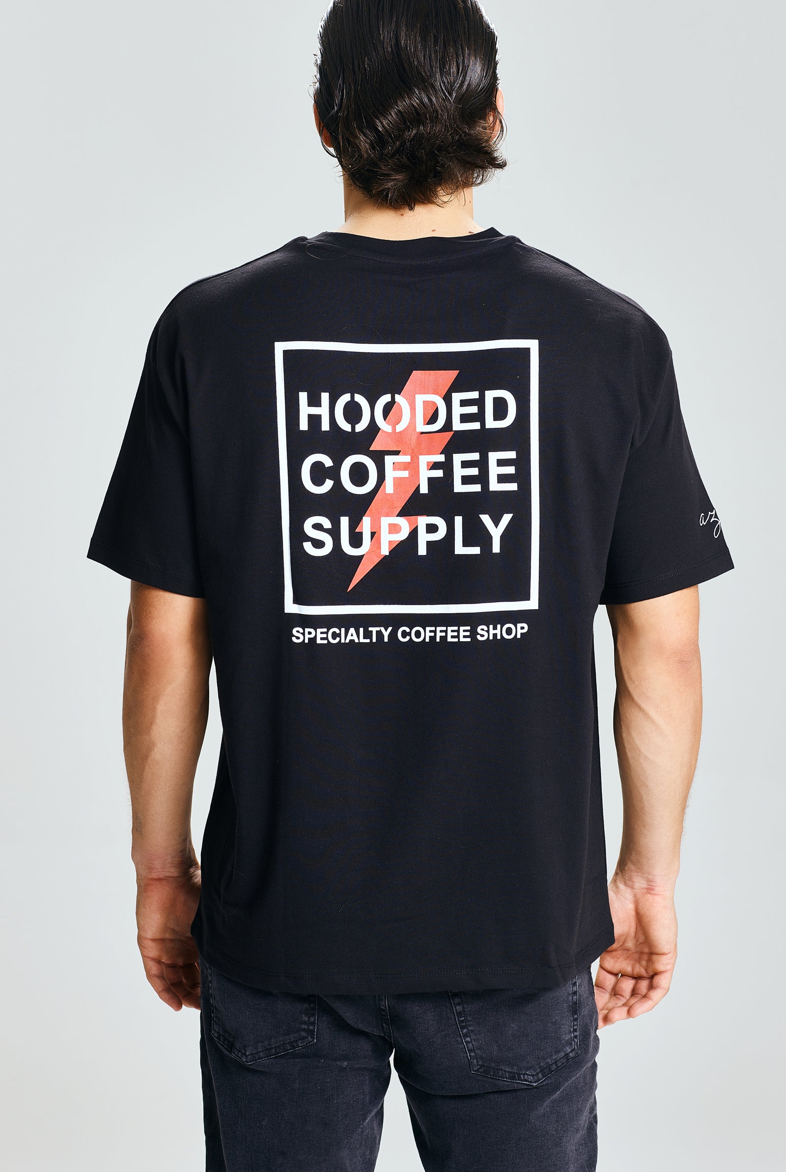 HCS TEE BLACK – hooded staff.