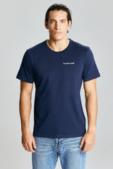 LOGO TEE FITTED MEN NAVY