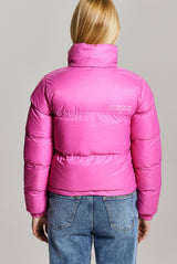 CROPPED PUFFER JACKET BUBBLE GUM