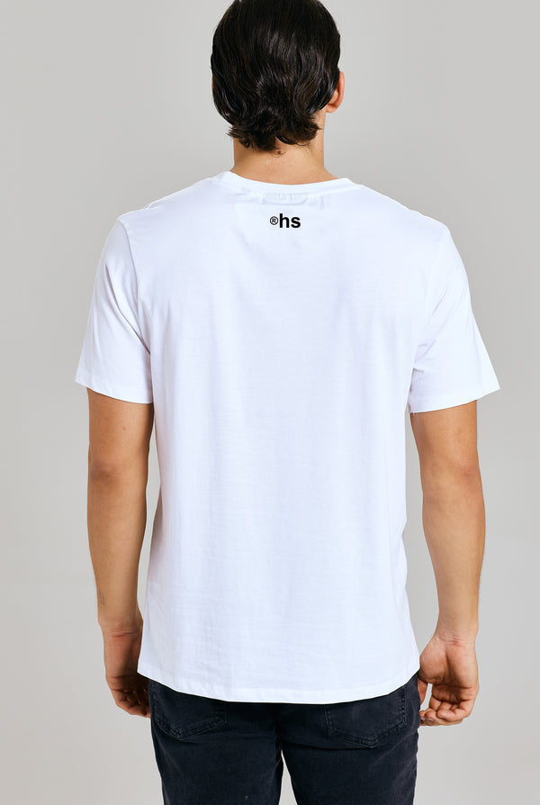 HS TEE FITTED MEN WHITE