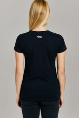 HS TEE FITTED WMN BLACK