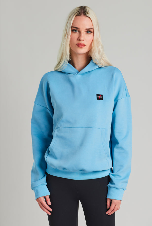 PREMIUM SQUARE HOODIE AQUA