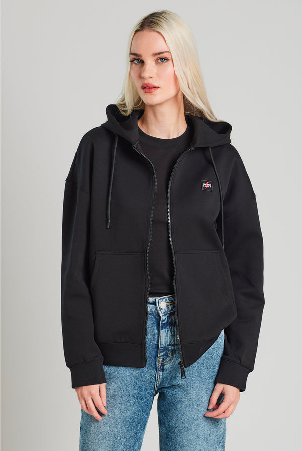 PREMIUM SQUARE ZIP HOODIE ONYX