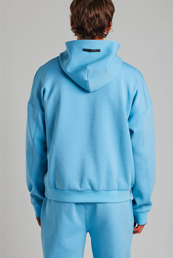PREMIUM SQUARE HOODIE AQUA