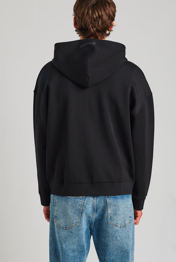 PREMIUM SQUARE ZIP HOODIE ONYX