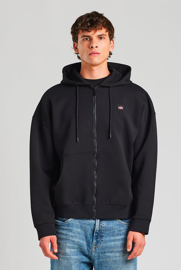 PREMIUM SQUARE ZIP HOODIE ONYX