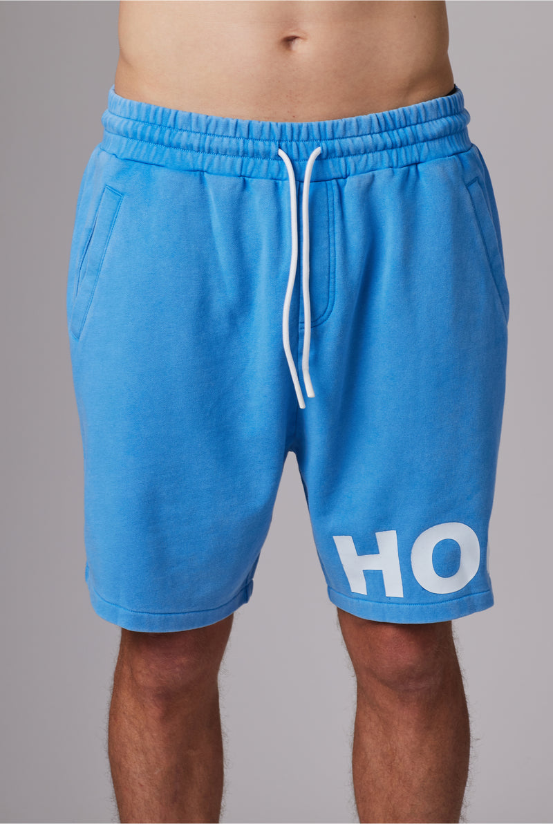 HOODED SHORTS BLUE