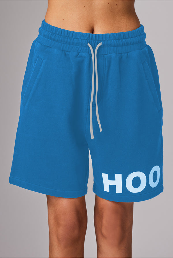 HOODED SHORTS BLUE