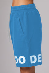 HOODED SHORTS BLUE